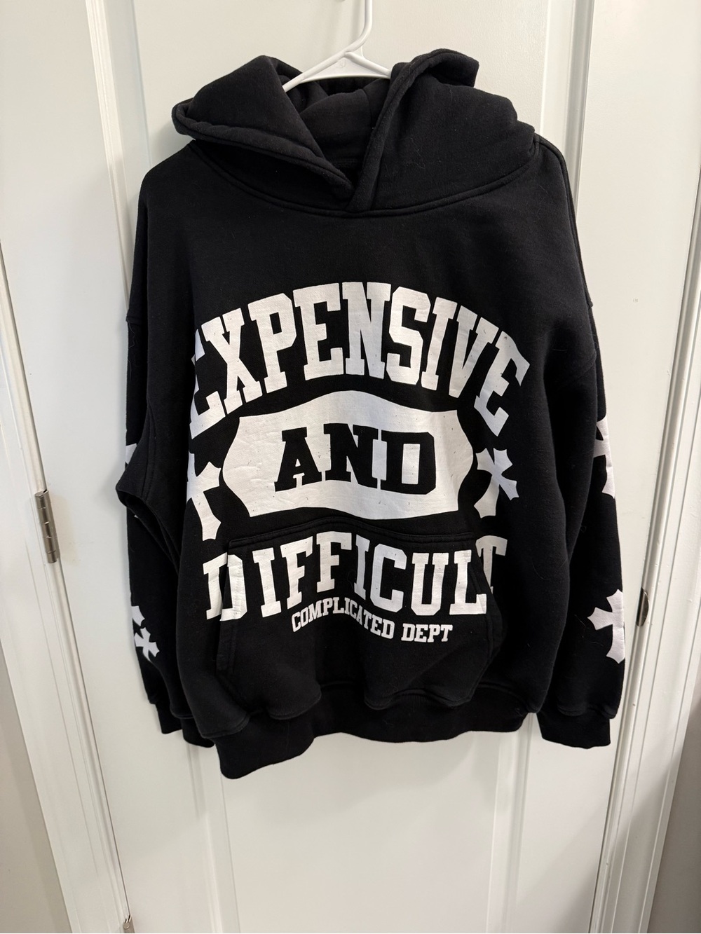 Korrupted Closet "The Complicated" Black Heavyweight Hoodie Size Large